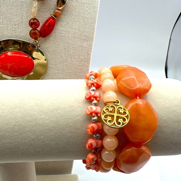 Handmade Beaded Necklace & Bracelet Set    N81 - Picture 5 of 7